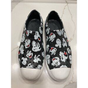 New Disney Parks Native Jefferson Mickey Mouse Black Slip On Shoes Slides Unisex